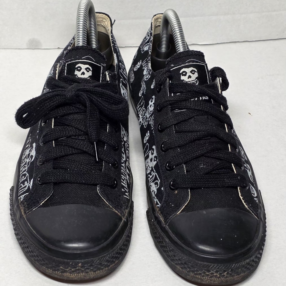 Rare Vintage The MisFits Sneakers Mens 8 Vision Street Wear Crimson Ghost Punk - Picture 3 of 11